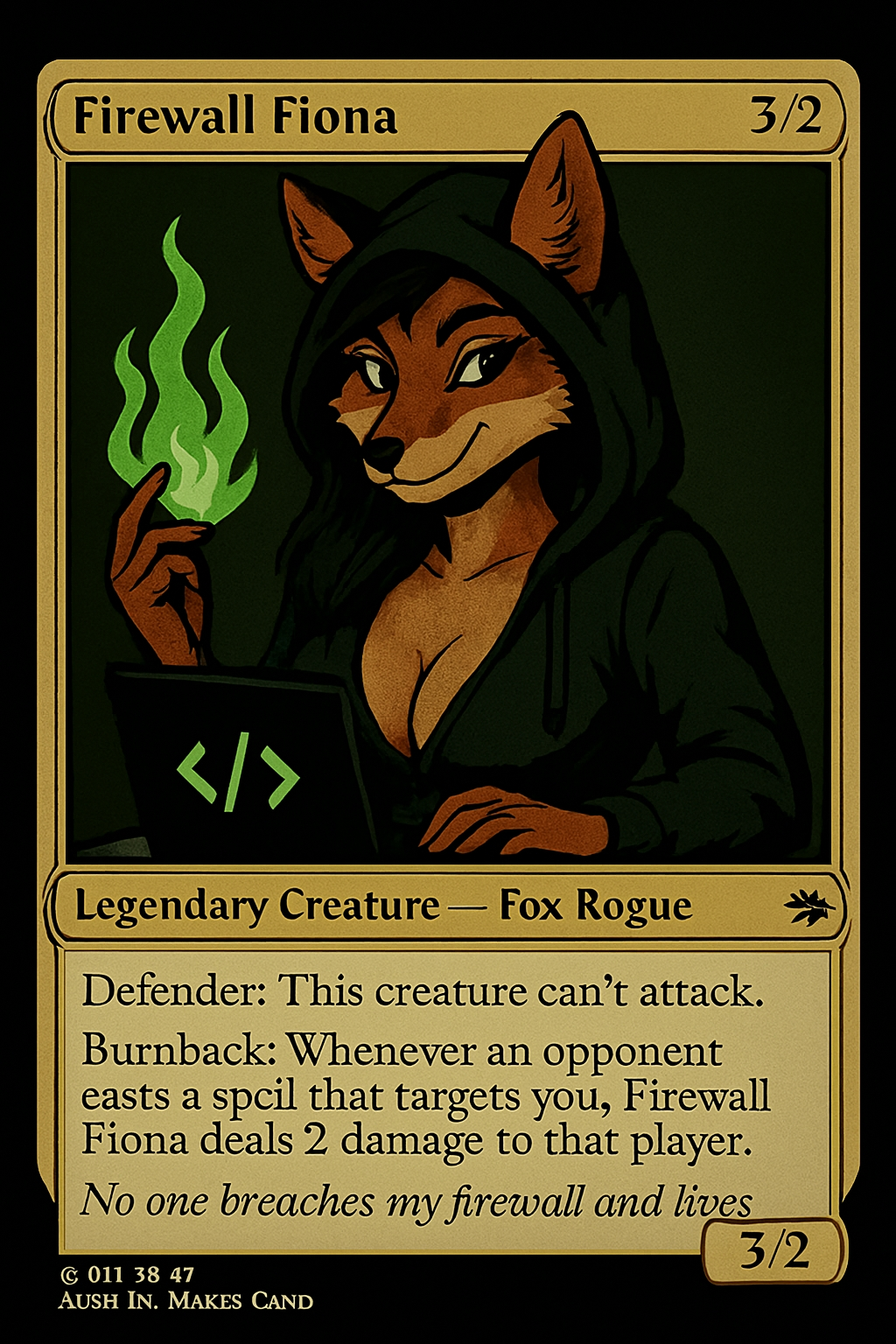 Firewall Fiona Card